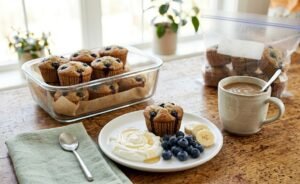 Banana Blueberry Muffins