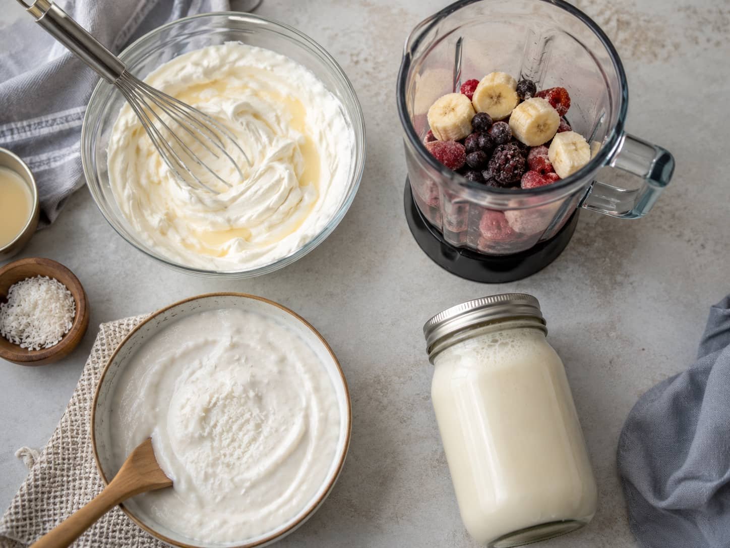 Different methods for making homemade ice cream without a machine