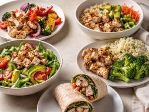 Grilled chicken bites