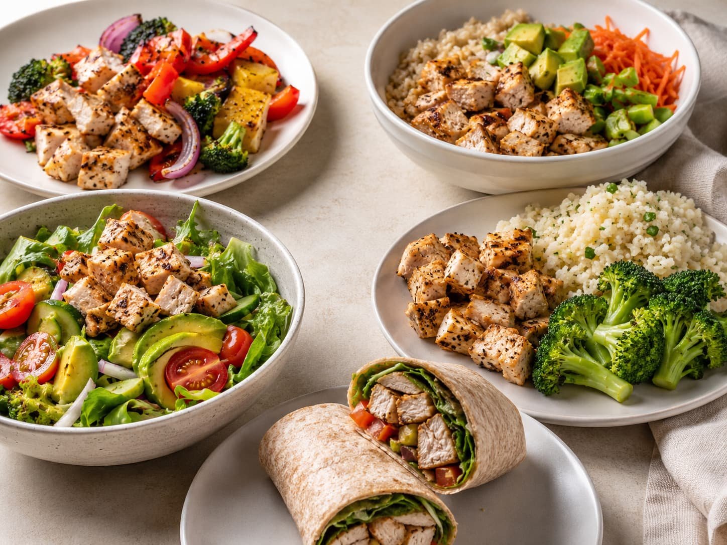 Grilled chicken bites