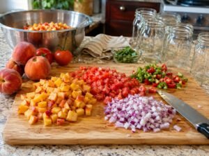 Homemade Peach Salsa