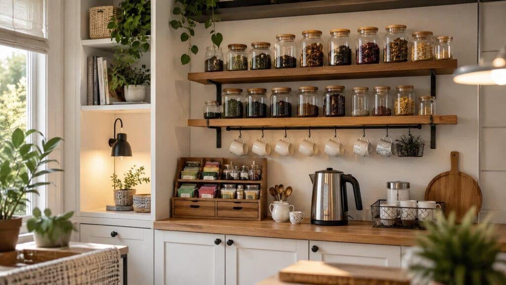 IKEA Hack Kitchen Tea Station