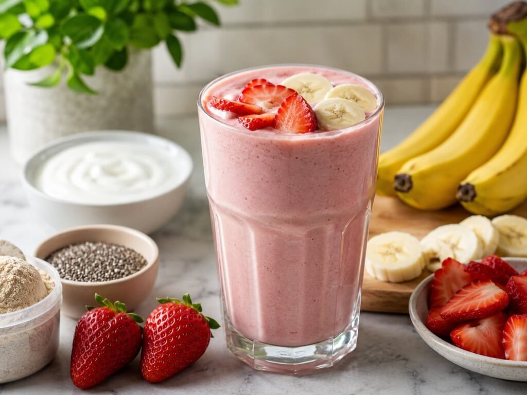 Strawberry Banana Protein Shake