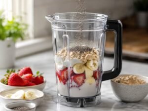 Strawberry and Banana milk shake