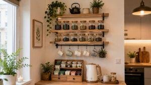 Wall-Mounted Tea Bar