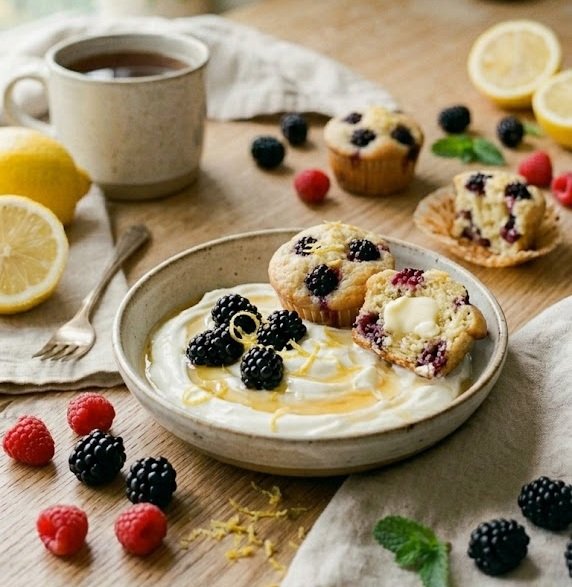 blackberry muffins from scratch​