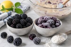 blackberry muffins​