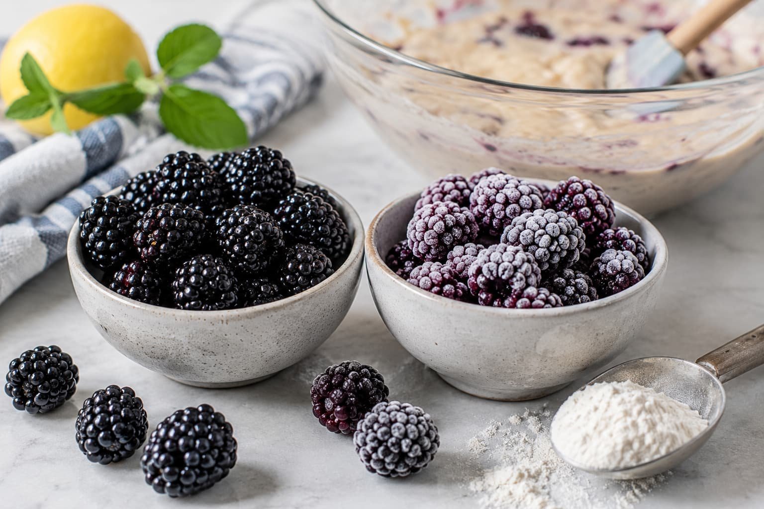 blackberry muffins​