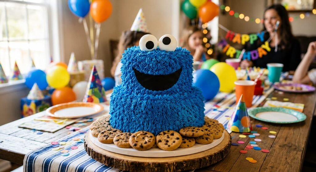 cookie monster cake