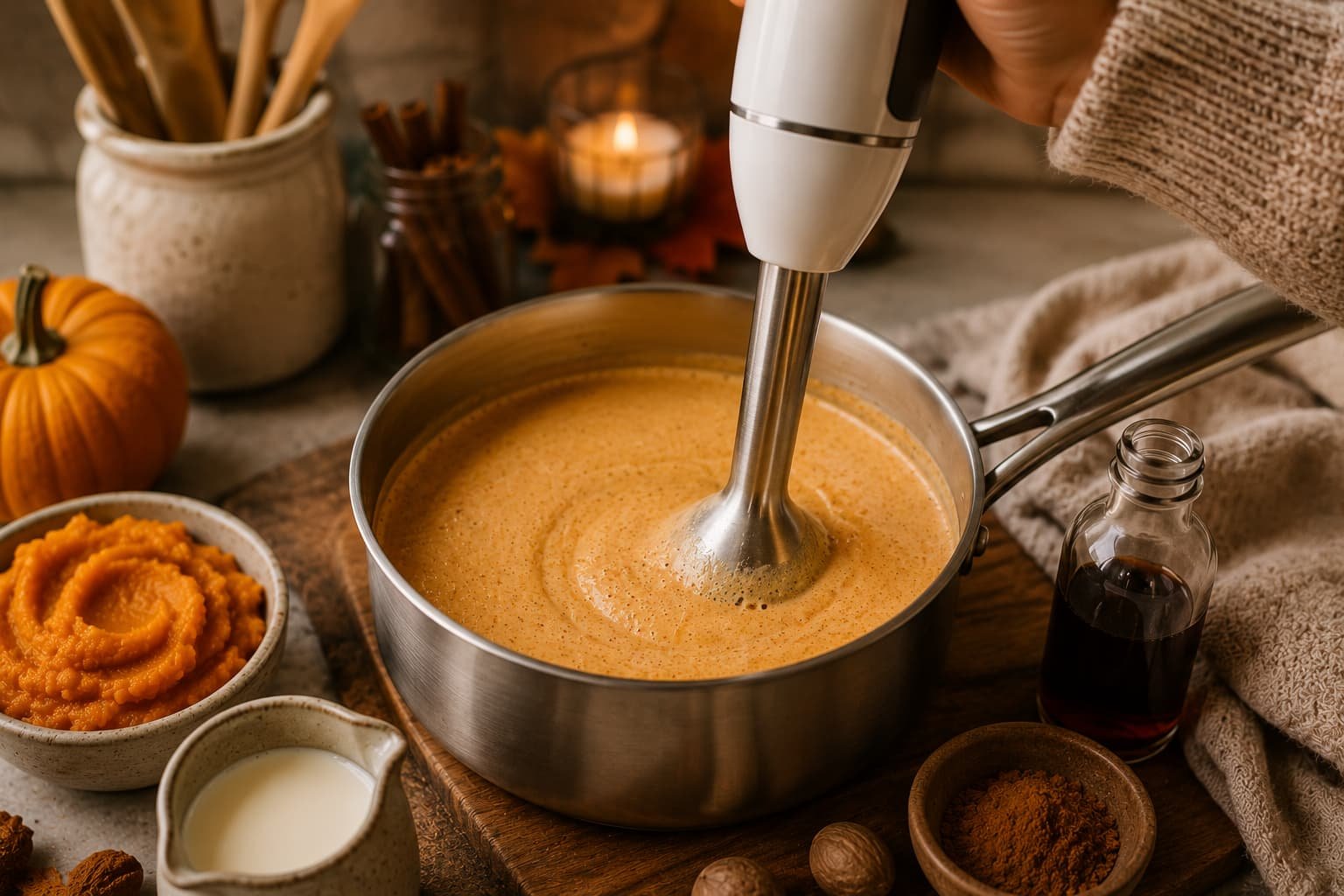 homemade pumpkin pie spice coffee creamer