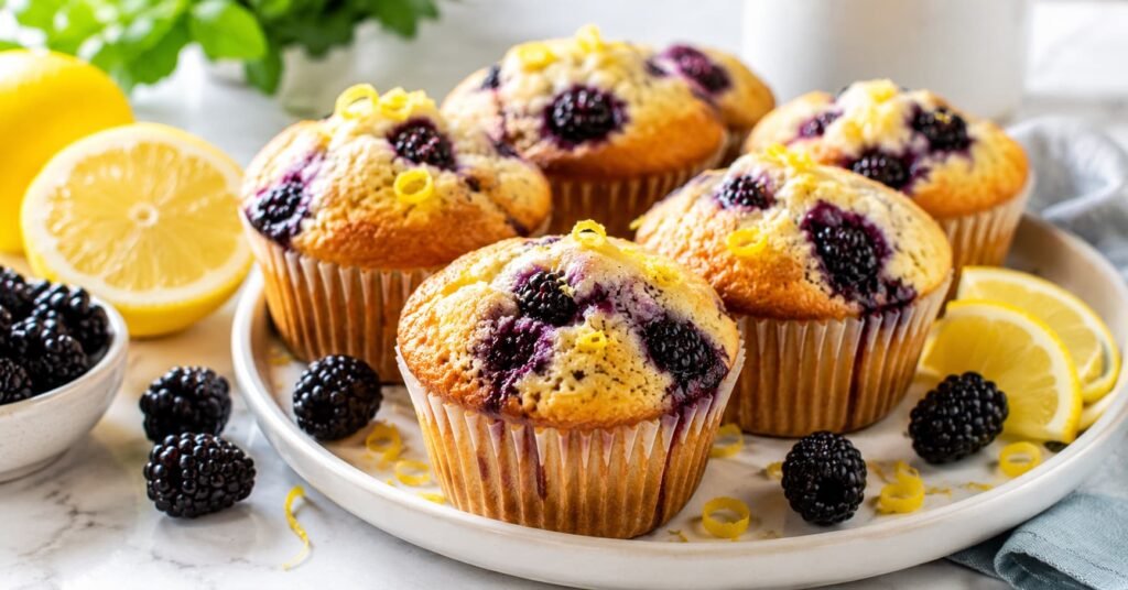 lemon blackberry muffins