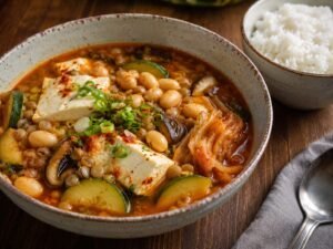 tofu and green beans