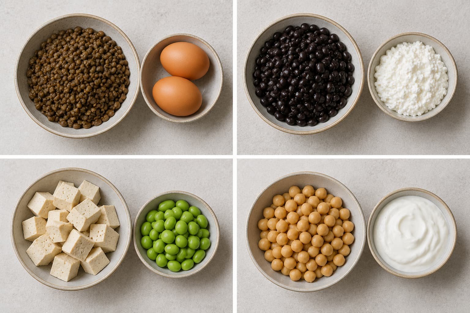 Affordable vegetarian protein pairings