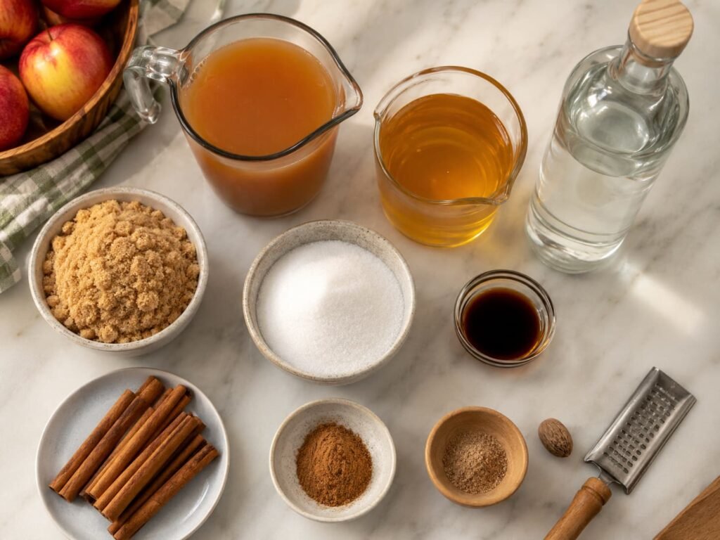 Apple Pie Moonshine Ingredients