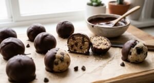 Chocolate Covered Cookie Dough Bites