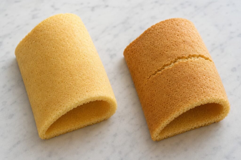 Flexible vanilla sponge
