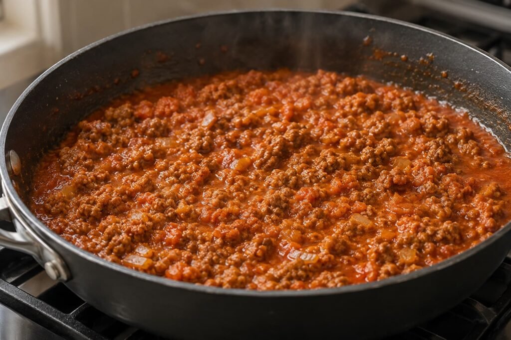 Ground lamb curry