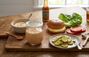 Homemade burger sauce