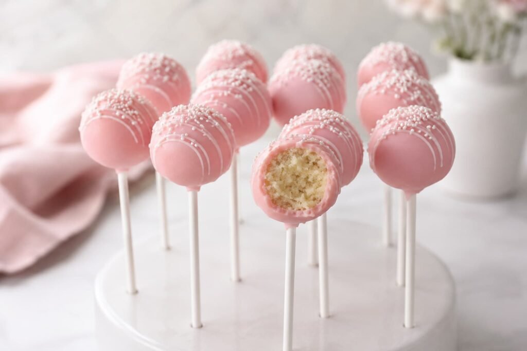 Pink Cake Pops