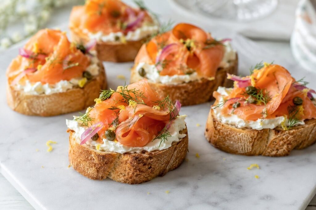 Smoked Salmon Crostini
