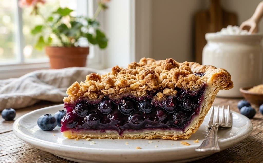 blueberry pie recipe with crumb topping