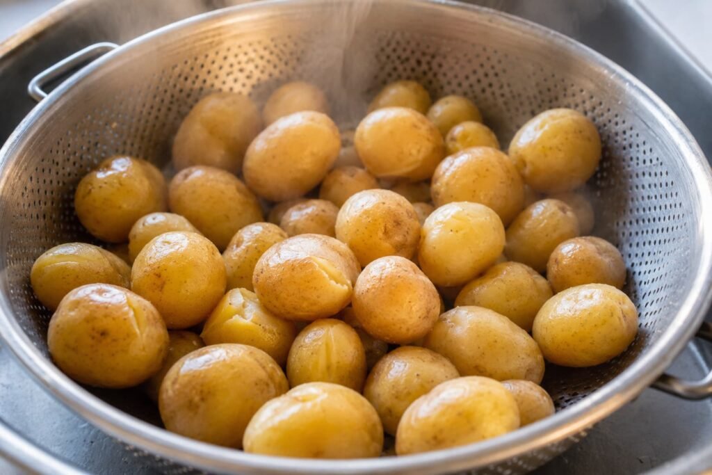 boiled potatoes
