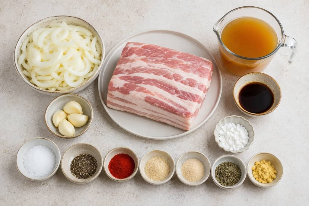 cooking pork belly in a slow cooker