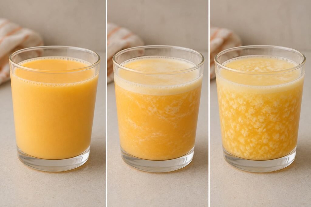 creamy orange mocktail