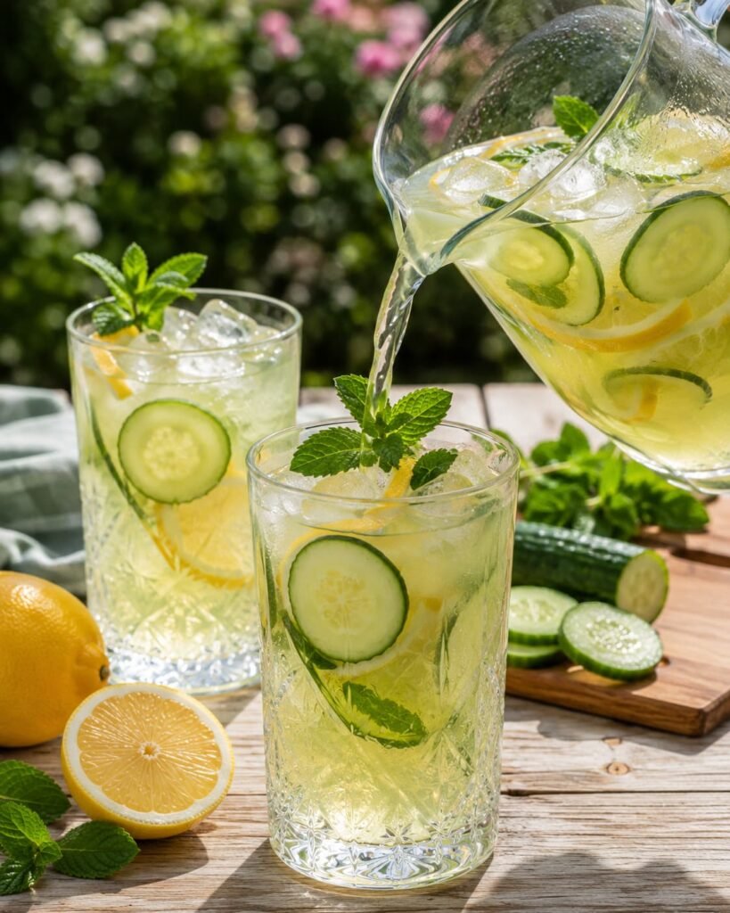 cucumber mint drink