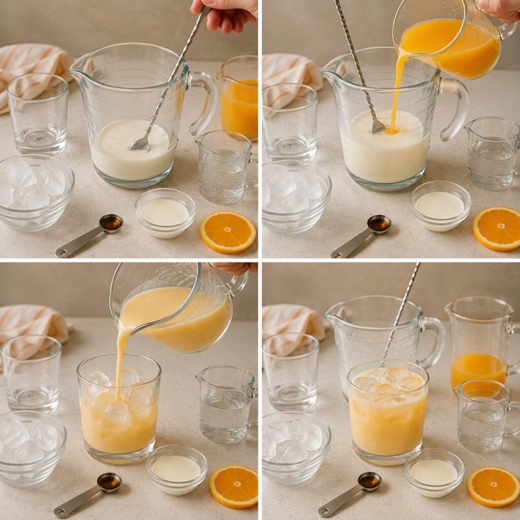 easy orange creamsicle drink