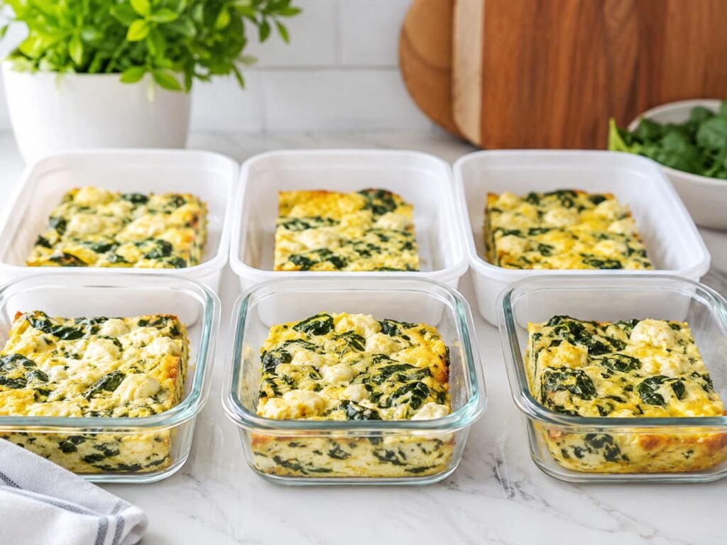 fresh spinach egg bake