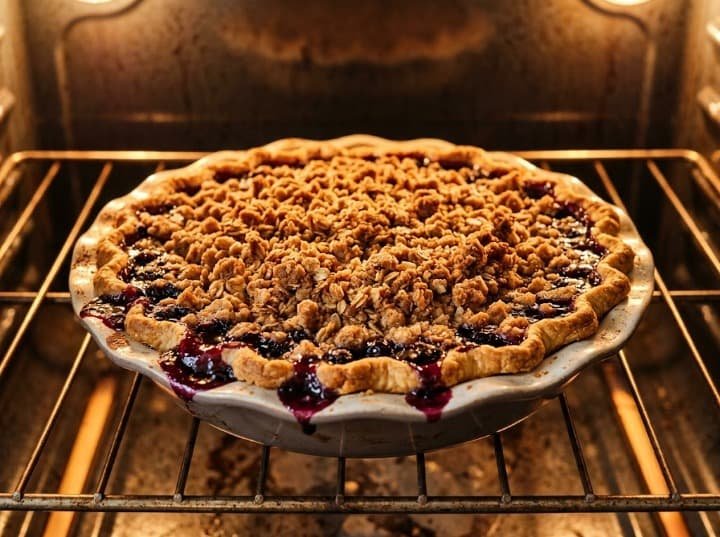 homemade blueberry pie