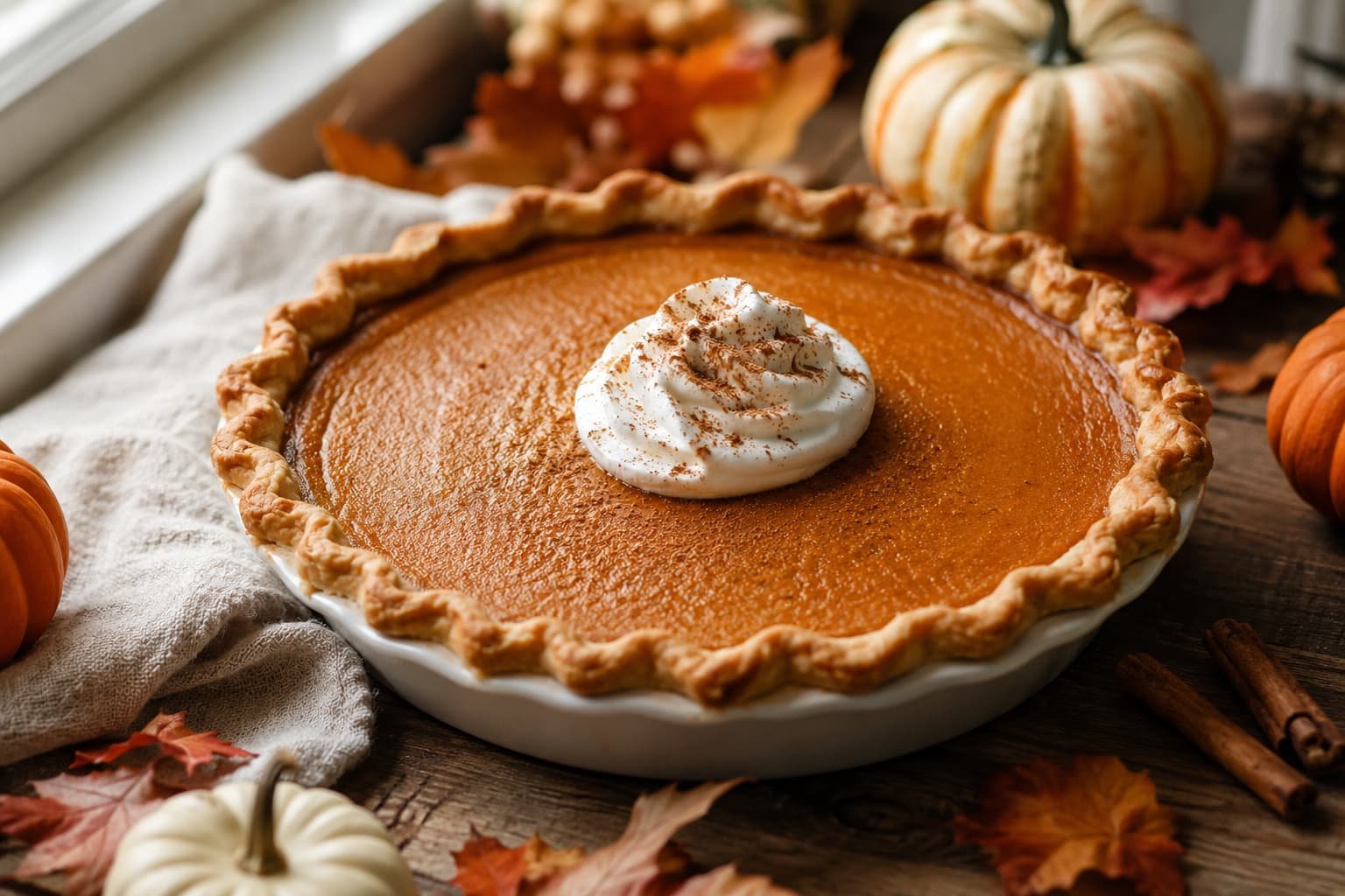 homemade pumpkin pie