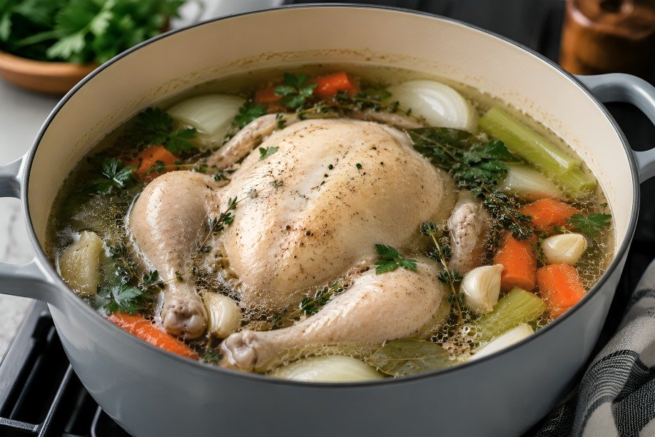 how long to boil a chicken whole