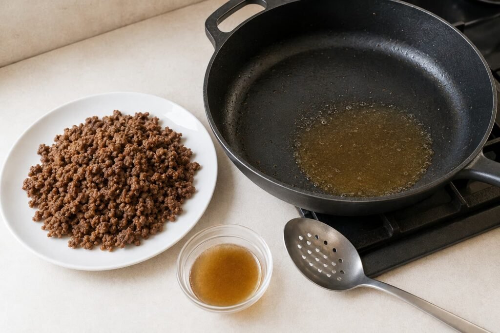 lamb keema fat control