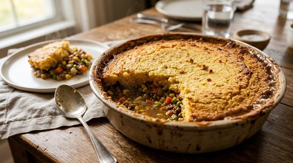 shepherd's pie with cornbread