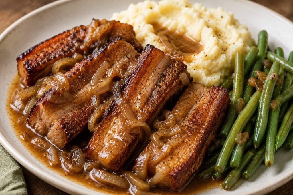 slow cooker pork belly recipe​