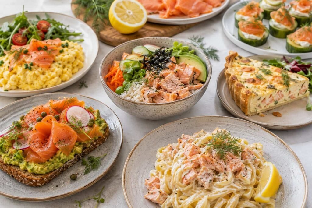 smoked salmon dishes