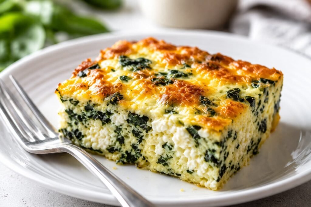 spinach and egg bake