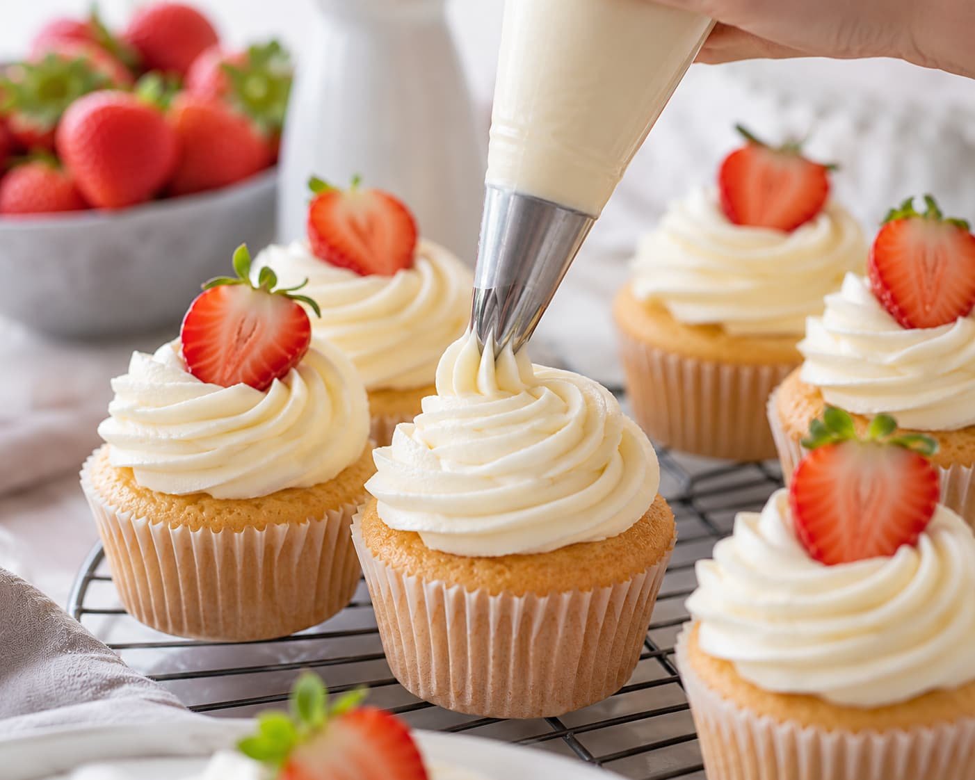 strawberry filled cupcakes recipe