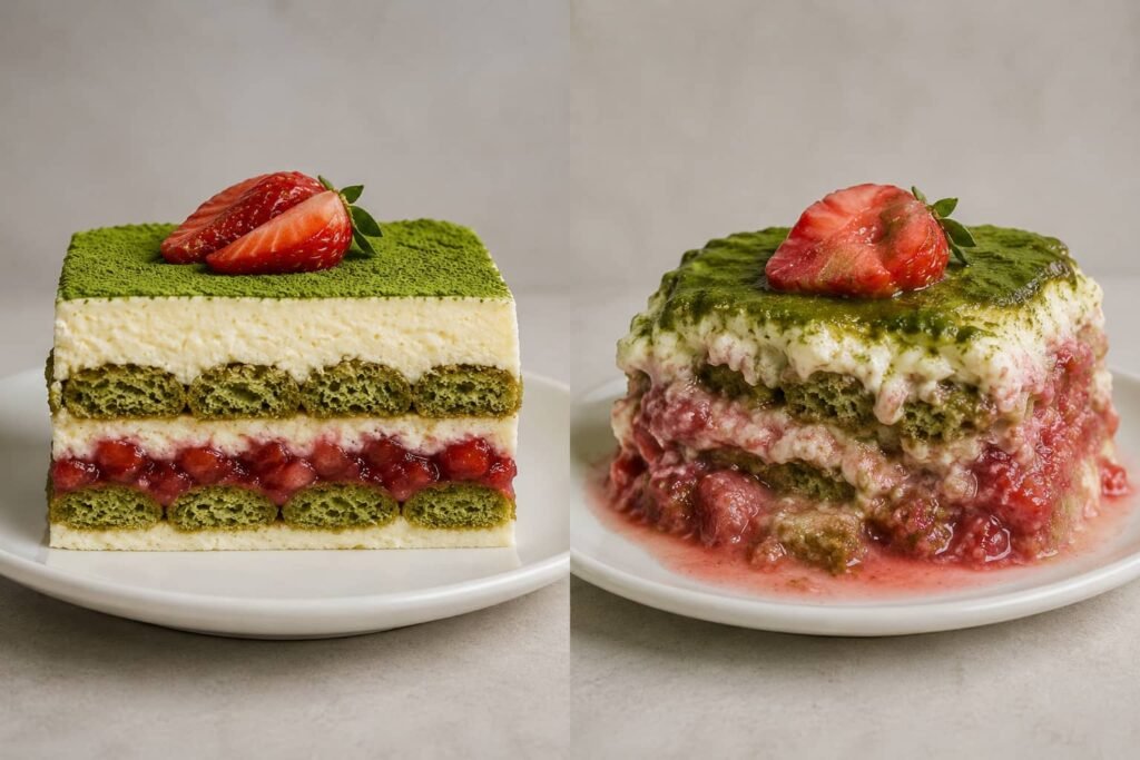 strawberry matcha latte