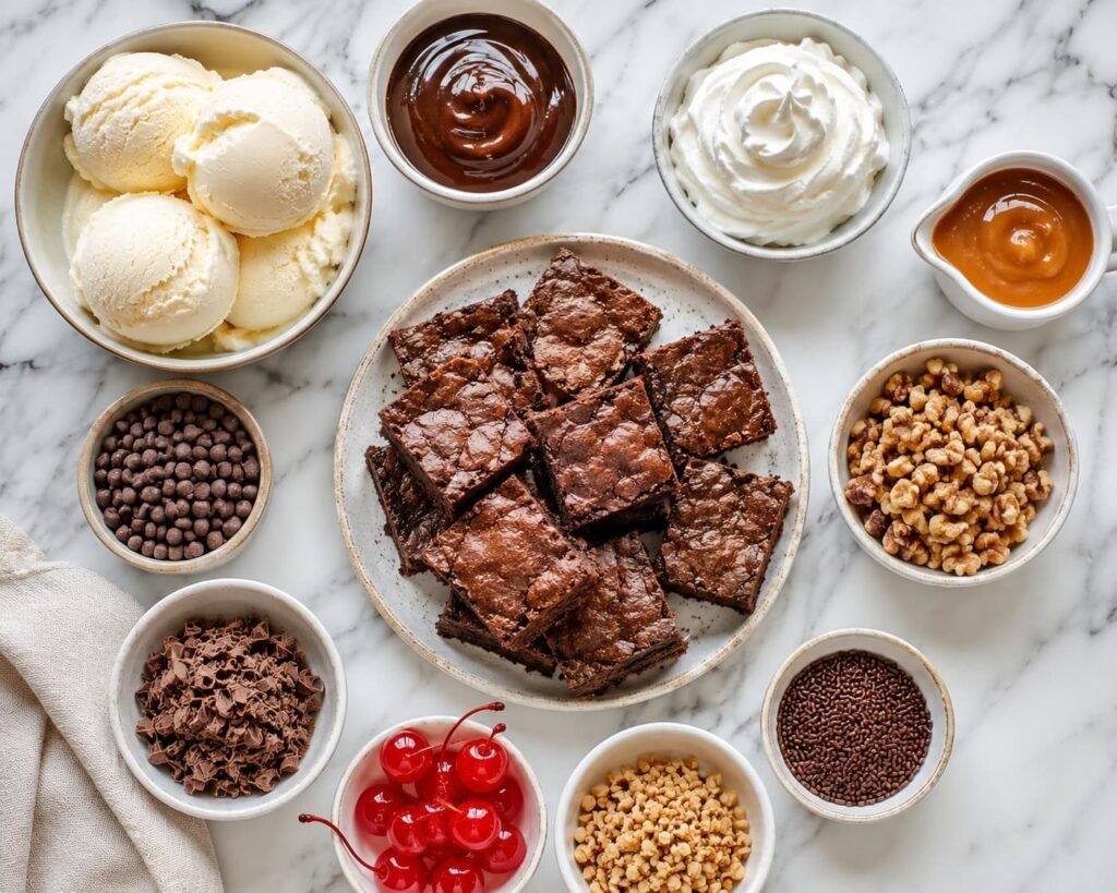 warm brownie with ice cream