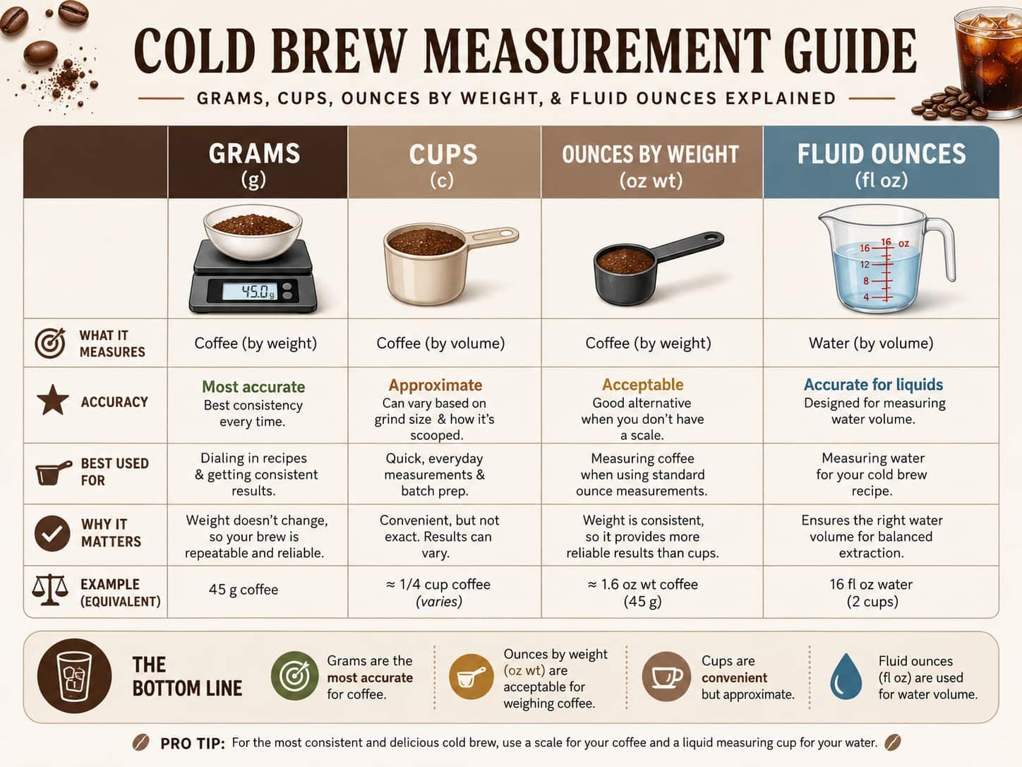 Grams vs Cups