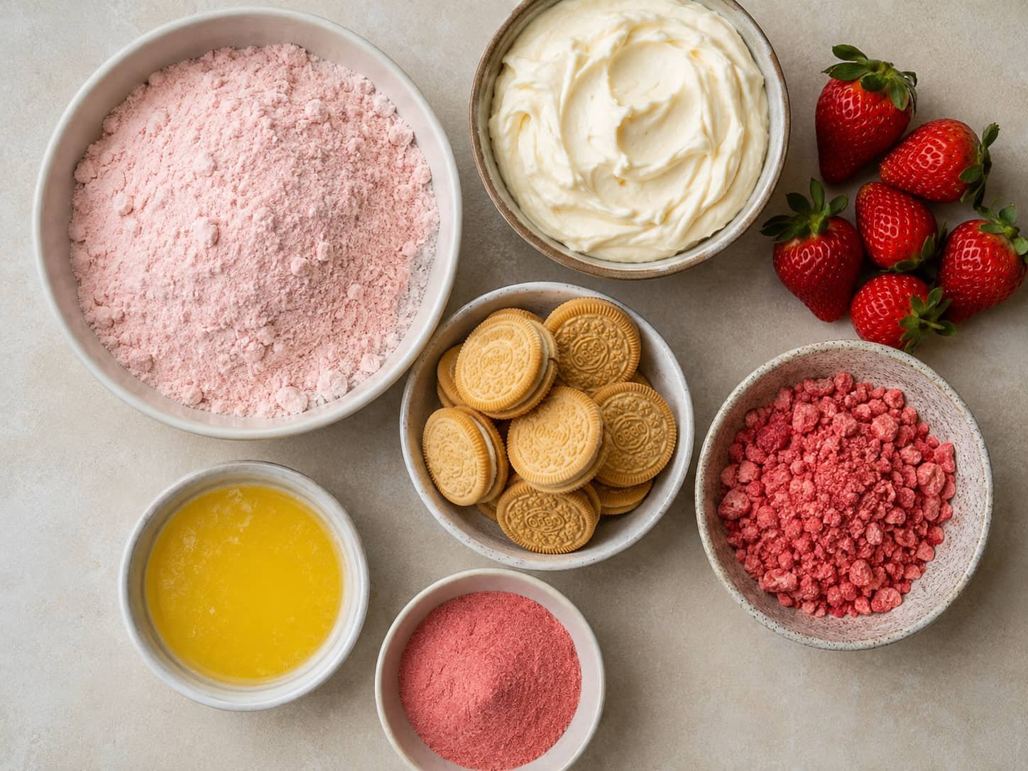 Strawberry Crunch Cake