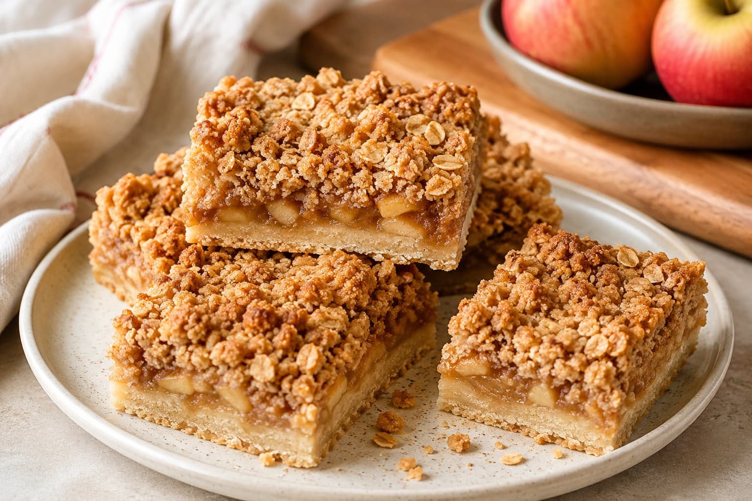 apple crumble bars recipe
