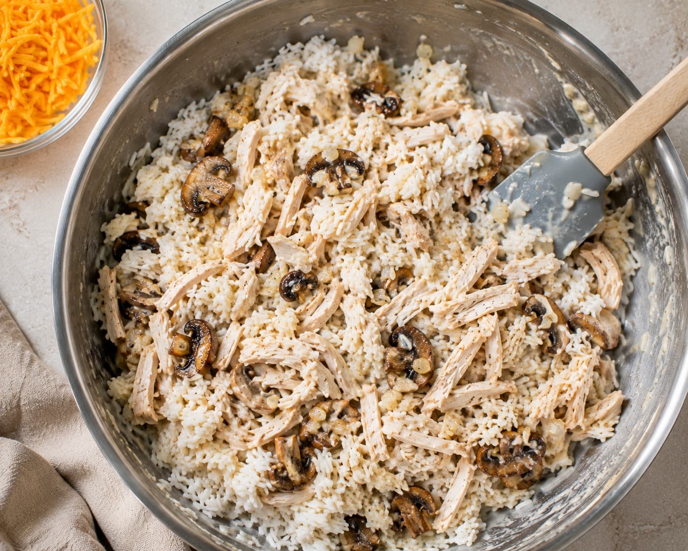 family casserole using cooked chicken
