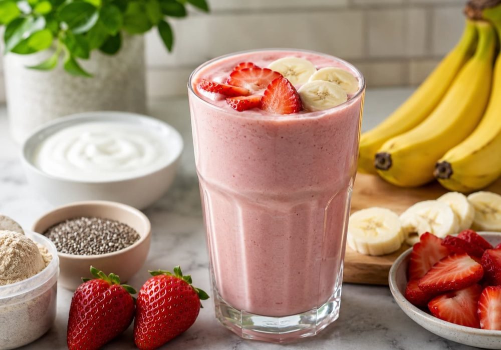 Strawberry Banana Protein Shake