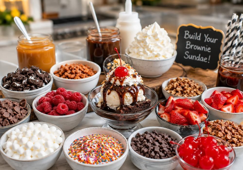 brownie sundae